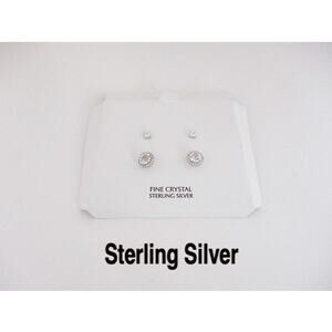 2069 NEW Giani Bernini 2-PC. Set Cubic Zirconia Stud Earrings in Sterling Silver